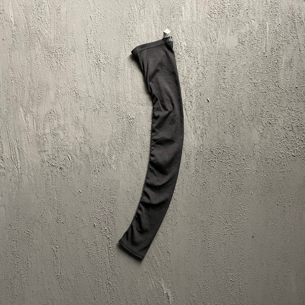 Alo Yoga Ribbed Leg Warmers Womens One Size Black